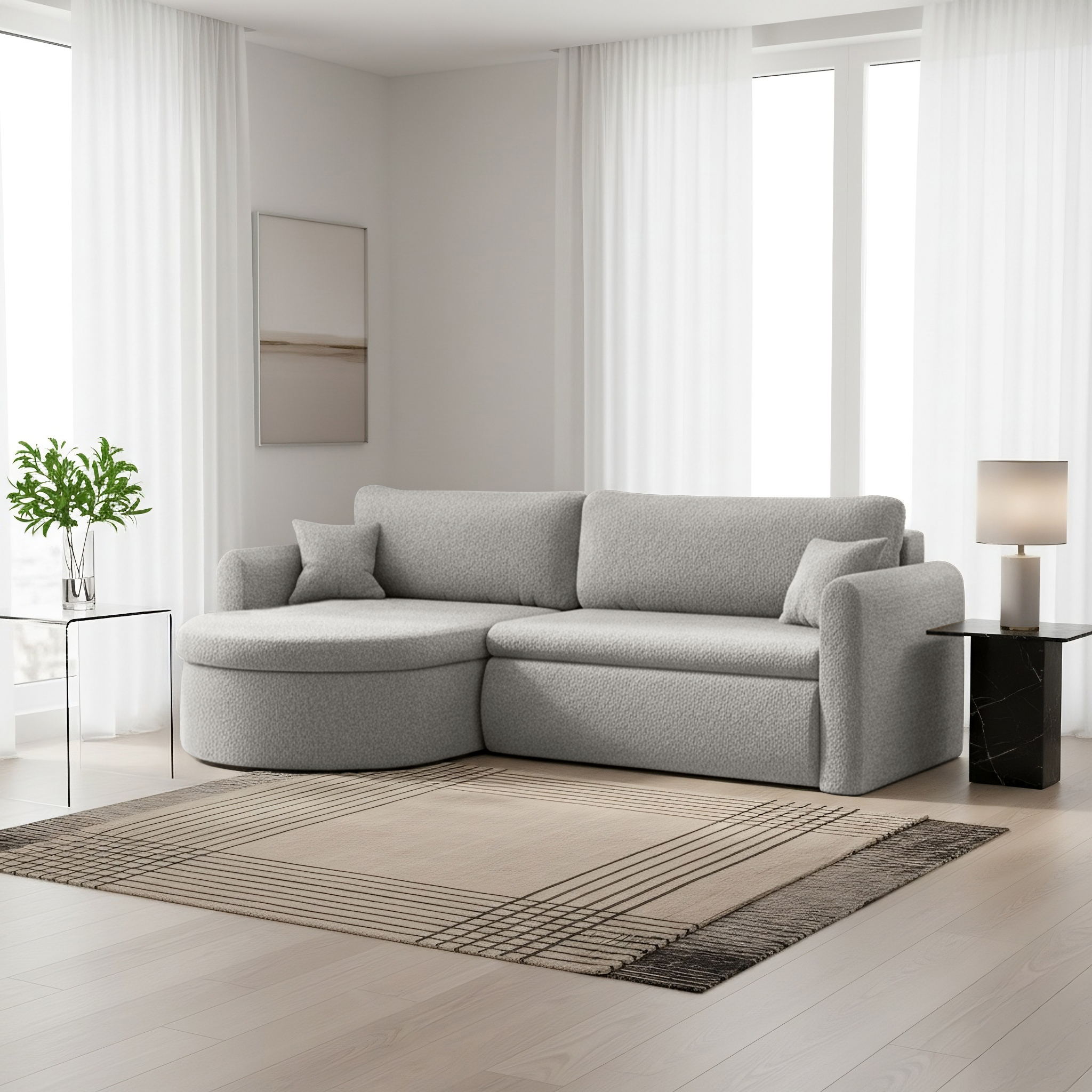 Verona L Ecksofa mit Schlaffunktion und Bettkasten